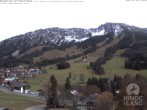 Archiv Foto Webcam Oberjoch: Blick vom Familux Resort aufs Skigebiet am Iseler 15:00
