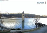 Archived image Webcam The Church Tower in the Lake Resia 07:00