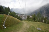 Archiv Foto Webcam Dorf Grächen - Talabfahrt 11:00