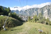 Archiv Foto Webcam Dorf Grächen - Talabfahrt 09:00