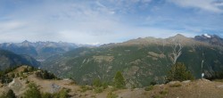 Archiv Foto Webcam Grächen: Ausblick Furggen 15:00
