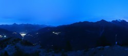 Archiv Foto Webcam Grächen: Ausblick Furggen 19:00