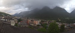 Archiv Foto Webcam Scuol: Panoramablick Ort 19:00