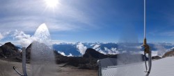 Archiv Foto Webcam Crans Montana: Bergstation Plaine Morte 09:00