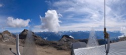 Archiv Foto Webcam Crans Montana: Bergstation Plaine Morte 13:00