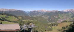 Archived image Webcam Upper station of the Beauregard mountain railway 13:00