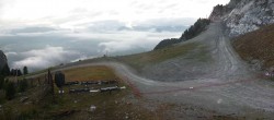 Archiv Foto Webcam Peisey Vallandry - Bergstation Sessellift Clocheret 05:00
