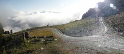 Archiv Foto Webcam Peisey Vallandry - Bergstation Sessellift Clocheret 07:00