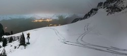 Archived image Webcam Peisey Vallandry - Top station chairlift Clocheret 06:00