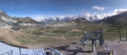 Archiv Foto Webcam Les Arcs - Bergstation Sessellift Arcabulle 09:00