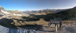 Archived image Webcam Les Arcs - top station chairlift Arcabulle 08:00