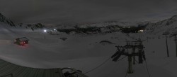 Archived image Webcam Les Arcs - top station chairlift Arcabulle 23:00