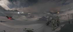 Archiv Foto Webcam Les Arcs - Bergstation Sessellift Arcabulle 01:00