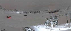 Archived image Webcam Les Arcs - top station chairlift Arcabulle 23:00