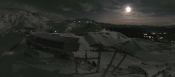 Archiv Foto Webcam Peisey Vallandry - Bergstation Sessellift Arpette 23:00