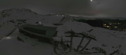 Archiv Foto Webcam Peisey Vallandry - Bergstation Sessellift Arpette 23:00