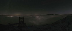 Archiv Foto Webcam Peisey Vallandry - Bergstation Gondel L`Aiguille Rouge 03:00