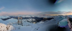 Archiv Foto Webcam Peisey Vallandry - Bergstation Gondel L`Aiguille Rouge 05:00