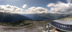 Archiv Foto Webcam Peisey Vallandry - Bergstation Sessellift Grizzly 15:00