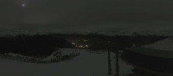 Archived image Webcam Peisey Vallandry - Top station of chairlift Grizzly 23:00