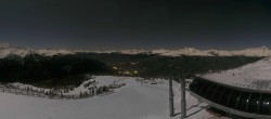 Archived image Webcam Peisey Vallandry - Top station of chairlift Grizzly 23:00