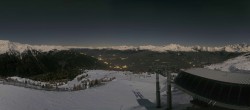 Archiv Foto Webcam Peisey Vallandry - Bergstation Sessellift Grizzly 19:00
