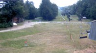 Archived image Webcam Mont Sutton: base area 13:00