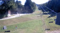 Archived image Webcam Mont Sutton: base area 13:00