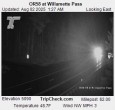 Archiv Foto Webcam Willamette Pass: Blick auf die Strasse 01:00
