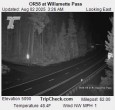 Archiv Foto Webcam Willamette Pass: Blick auf die Strasse 03:00