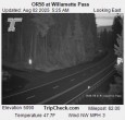 Archiv Foto Webcam Willamette Pass: Blick auf die Strasse 05:00