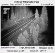 Archiv Foto Webcam Willamette Pass: Blick auf die Strasse 01:00