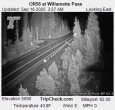 Archiv Foto Webcam Willamette Pass: Blick auf die Strasse 03:00