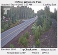 Archiv Foto Webcam Willamette Pass: Blick auf die Strasse 07:00