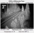 Archiv Foto Webcam Willamette Pass: Blick auf die Strasse 00:00