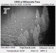 Archiv Foto Webcam Willamette Pass: Blick auf die Strasse 01:00