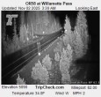 Archiv Foto Webcam Willamette Pass: Blick auf die Strasse 03:00