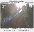 Archiv Foto Webcam Willamette Pass: Blick auf die Strasse 07:00