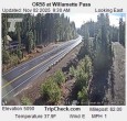 Archiv Foto Webcam Willamette Pass: Blick auf die Strasse 09:00