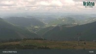 Archiv Foto Webcam Blick auf Vratna-Chleb (1457m) 12:00