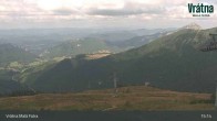 Archiv Foto Webcam Blick auf Vratna-Chleb (1457m) 14:00