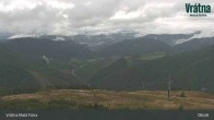 Archiv Foto Webcam Blick auf Vratna-Chleb (1457m) 08:00