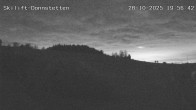 Archived image Webcam Donnstetten ski lift 19:00