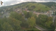 Archiv Foto Webcam Rathaus Eibenstock: Blick Skihang 08:00