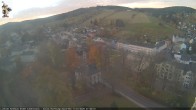 Archiv Foto Webcam Rathaus Eibenstock: Blick Skihang 06:00