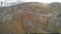Archiv Foto Webcam Rathaus Eibenstock: Blick Skihang 13:00