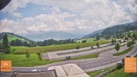 Archived image Webcam Bödele: View from restaurant Fetz 13:00