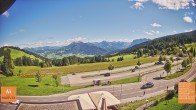 Archived image Webcam Bödele: View from restaurant Fetz 13:00
