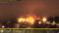 Archived image Webcam View over the village Arzberg 23:00