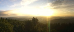 Archiv Foto Webcam Kickelhahn Turm - Blick über Ilmenau 05:00